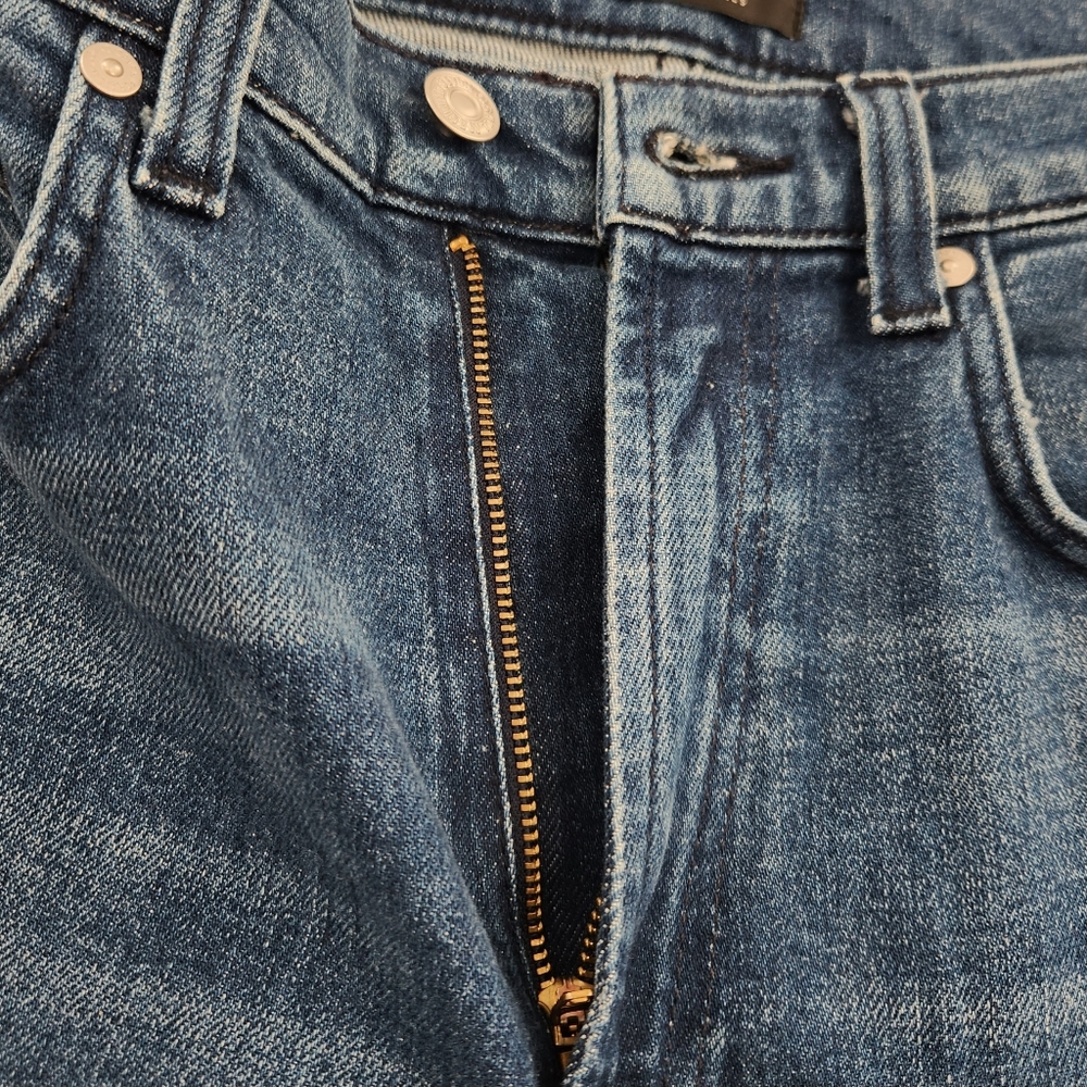 7 For All Mankind Mega Flare High Wasited Greenwich Jeans Womens Size 27 - Picture 9 of 16
